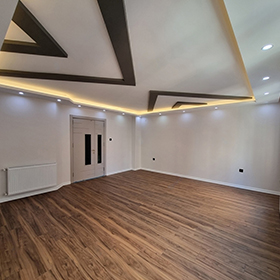 Image of a false ceiling installed by Zau Interiors